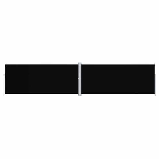 Store banne | Auvent latéral rétractable Noir 220x1000 cm Maison Chic - Image 1