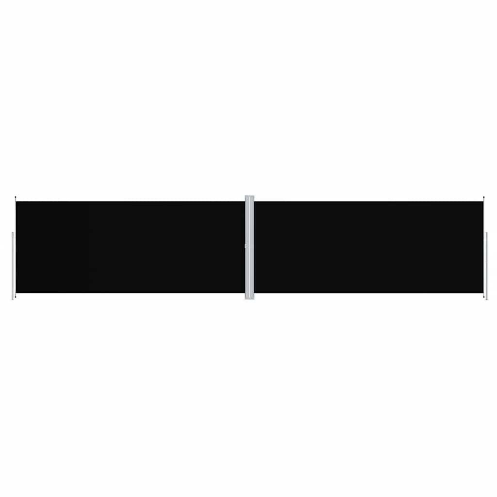 Store banne | Auvent latéral rétractable Noir 220x1000 cm Maison Chic - Image 1