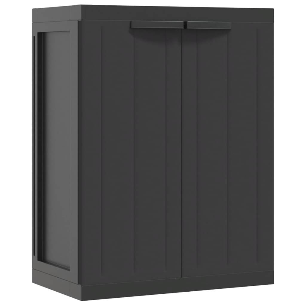 Armoire de jardin - Armoire de rangement d'extérieur noir 65x37x85 cm PP rj54