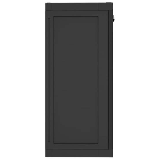 Armoire de jardin - Armoire de rangement d'extérieur noir 65x37x85 cm PP rj54 - Image 5