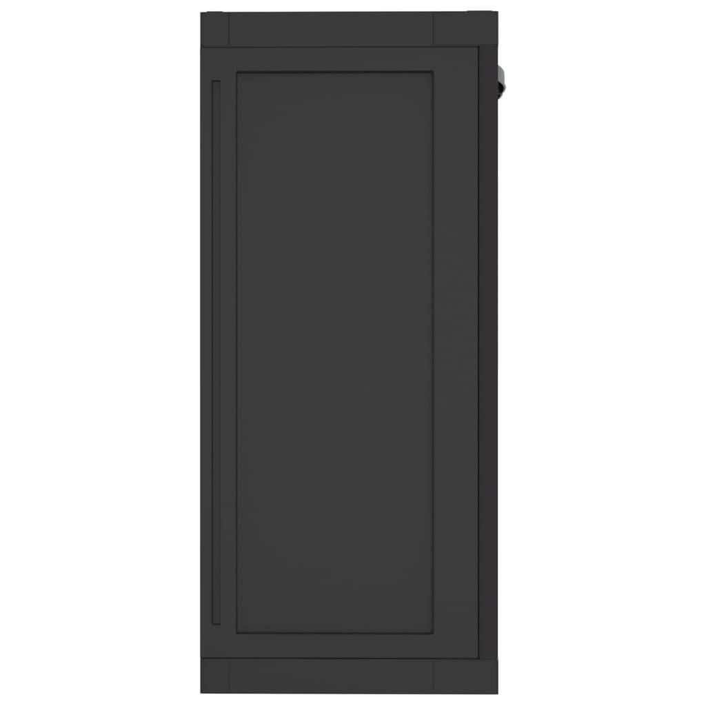 Armoire de jardin - Armoire de rangement d'extérieur noir 65x37x85 cm PP rj54 - Image 5