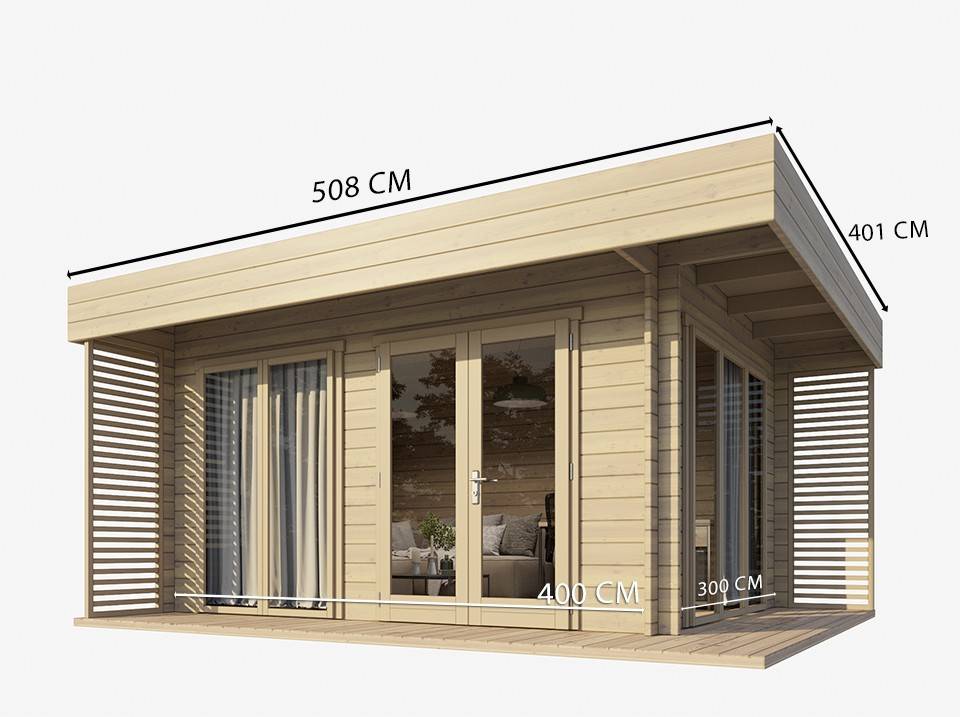 Direct Abris - Chalet de Jardin LUMIO 12m2 - Finitions de Qualité Supérieur - Bois de Epicea - Porte Double - Serrure a Cylindre - Double Vitrage - Imagen 6