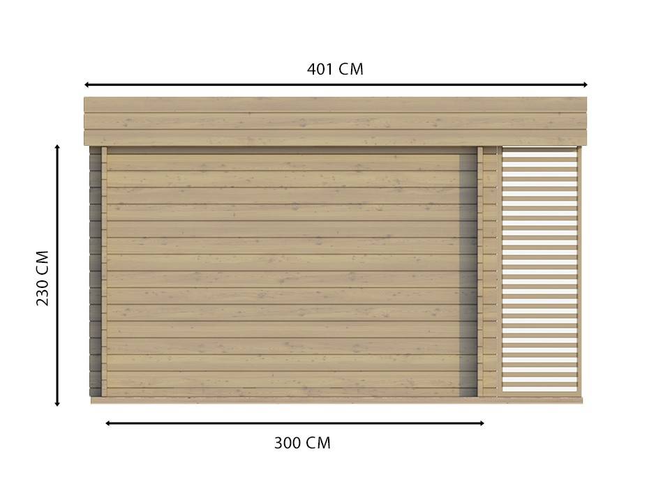 Direct Abris - Chalet de Jardin LUMIO 12m2 - Finitions de Qualité Supérieur - Bois de Epicea - Porte Double - Serrure a Cylindre - Double Vitrage - Imagen 5