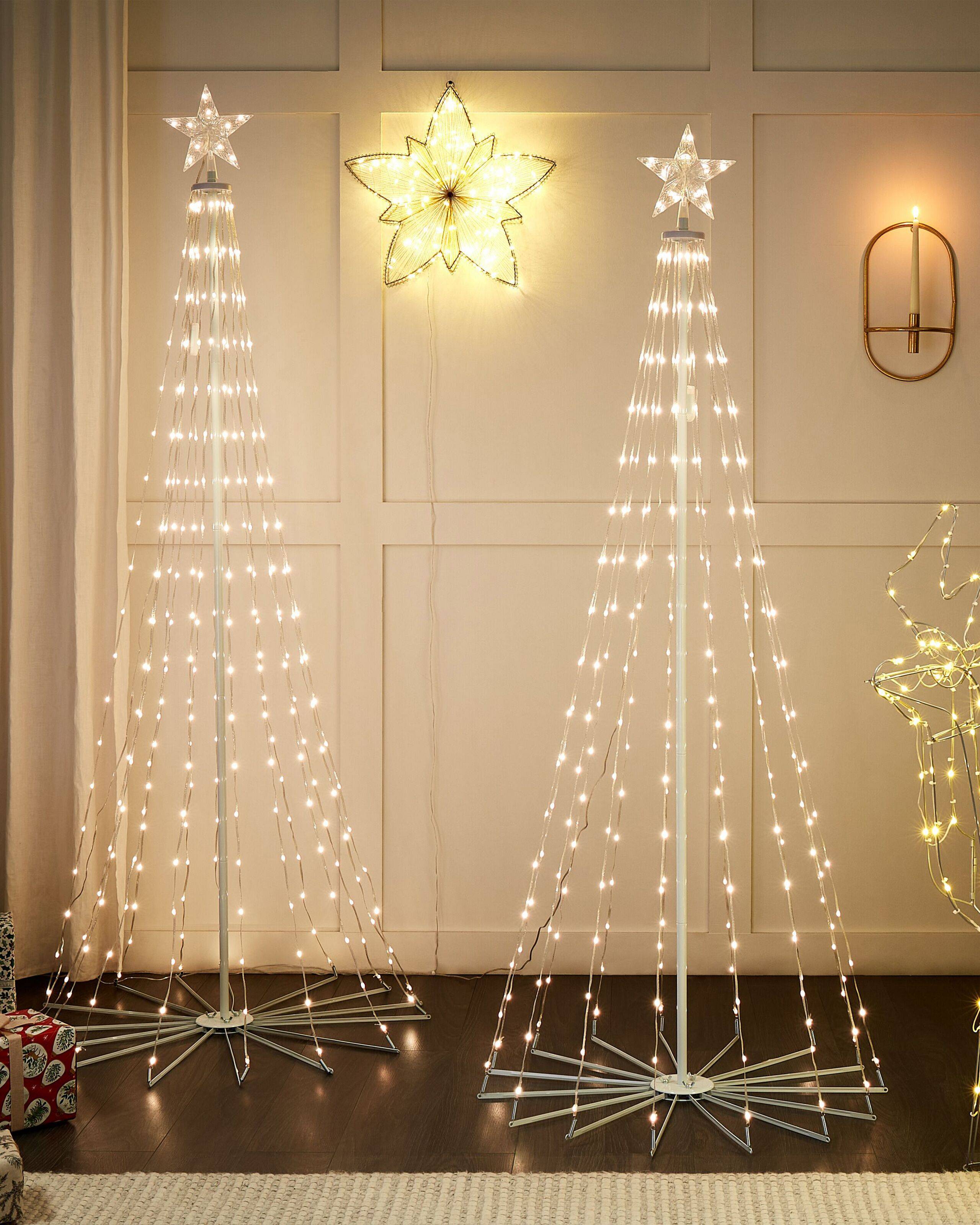 Beliani - Sapin de Noël avec Lumières LED Multicolores Contrôlable et Personnalisable par Application avec Interrupteur Décoration - Imagen 2
