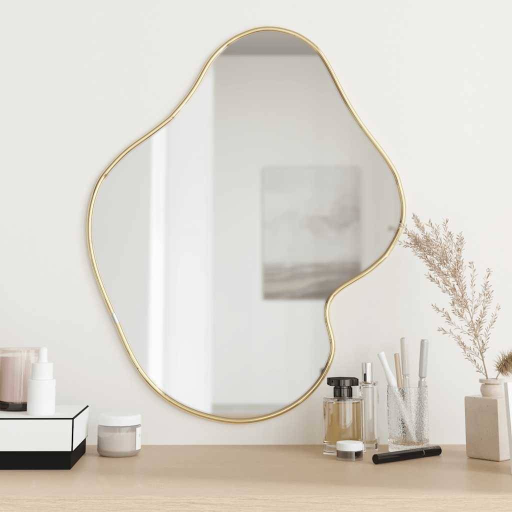 Maison Chic - Miroir mural - Miroir décoratif Doré 60x50 cm - Image 2