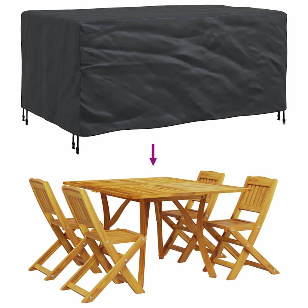 ComfortXL - Housse de Protection Extérieur Oxford 210D Étanche Anti-UV pour Salon de Jardin Noir 172x113x73 cm – ComfortXL Outdoor Living - Image 5