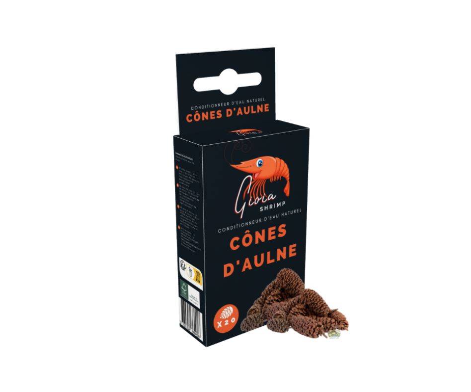 Cônes d'Aulnes pour crevettes d'aquarium - Lot de 20 - Imagen 1