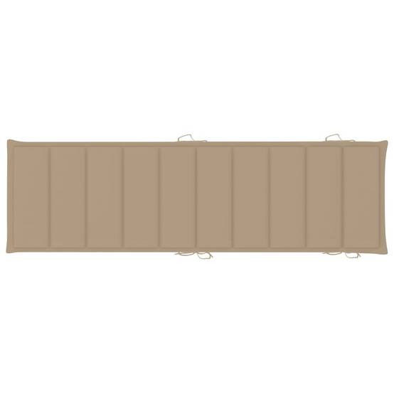 Lot de 2 Bain de soleil - Transats - Chaises longues avec table et coussins Acacia solide - MEUBLE PRO-JU6690 - Image 10