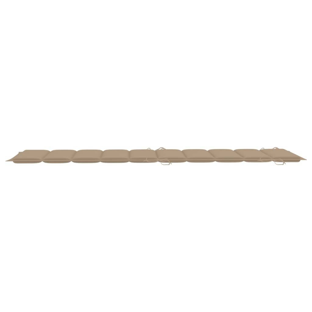 Lot de 2 Bain de soleil - Transats - Chaises longues avec table et coussins Acacia solide - MEUBLE PRO-JU6690 - Image 9