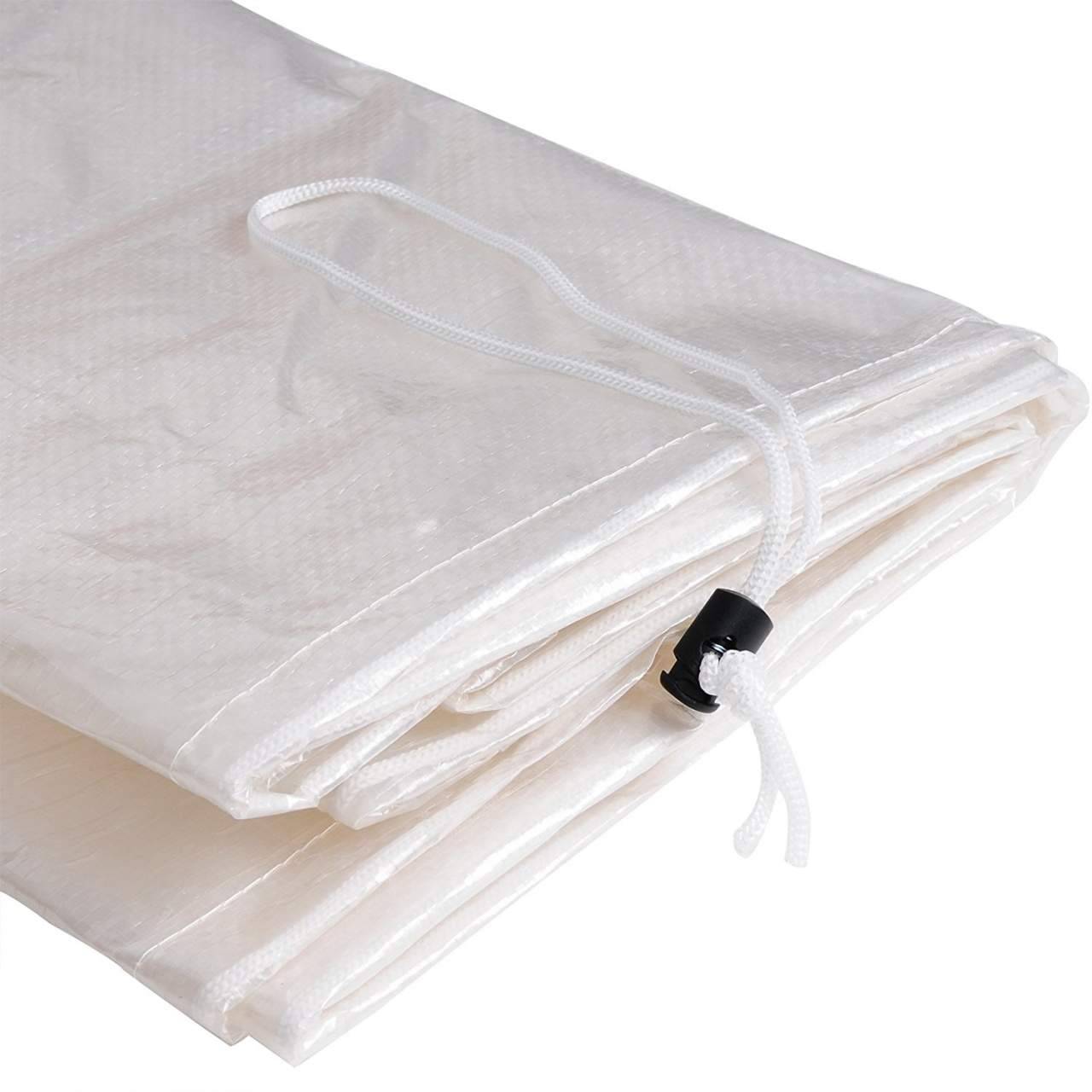 Helloshop26 - Housse de protection de meubles pour ensembles de meubles de jardin Bâche imperméable en PE, transparente - Imagen 3