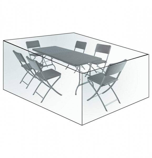 Helloshop26 - Housse de protection de meubles pour ensembles de meubles de jardin Bâche imperméable en PE, transparente - Imagen 5