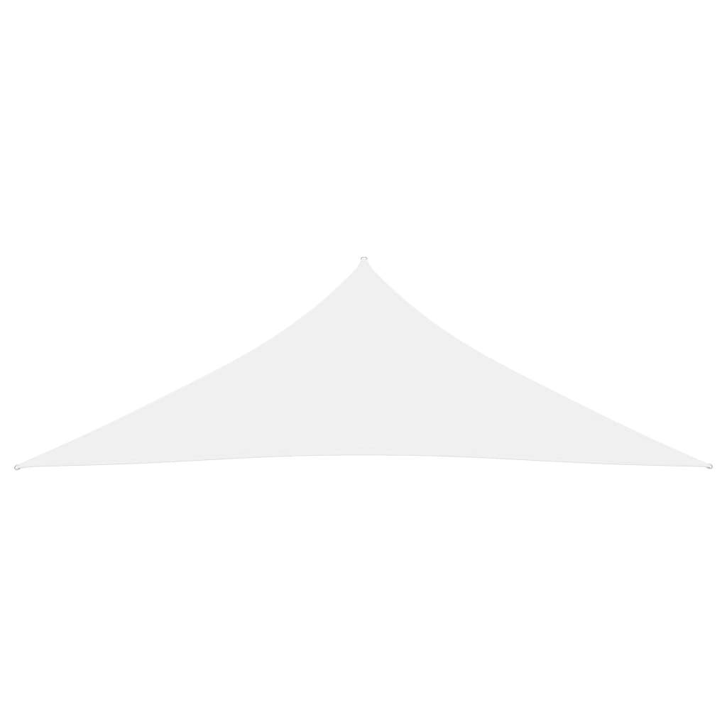 Helloshop26 - Voile toile d'ombrage parasol tissu oxford triangulaire 3 x 3 x 4,24 m blanc - Imagen 1