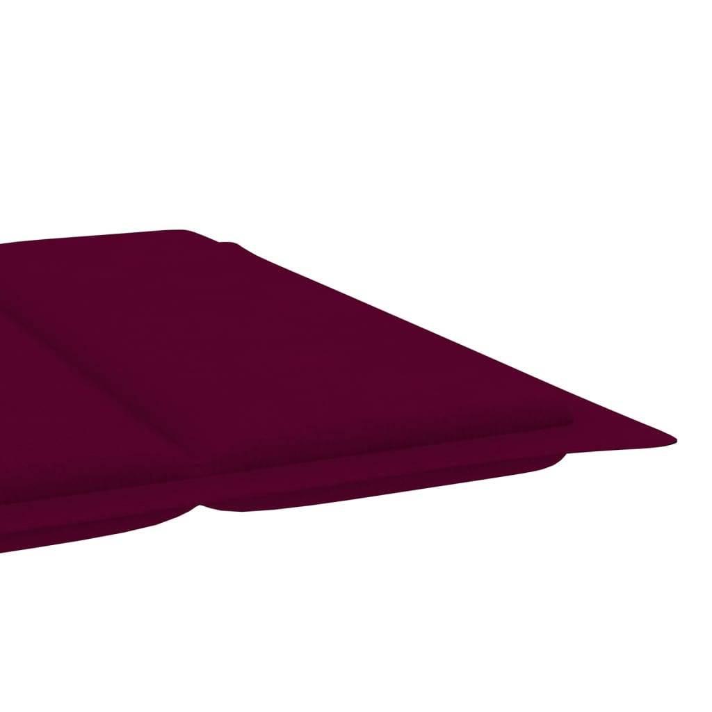 Helloshop26 - Transat chaise longue bain de soleil lit de jardin terrasse meuble d'extérieur avec coussin bois d'acacia solide - Imagen 7