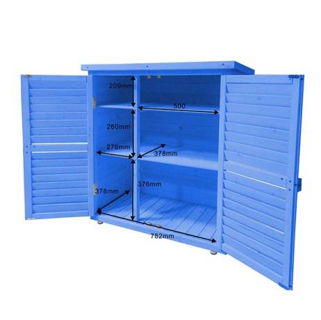 Armoire de rangement bleue - 0,25 m³ - Imagen 5