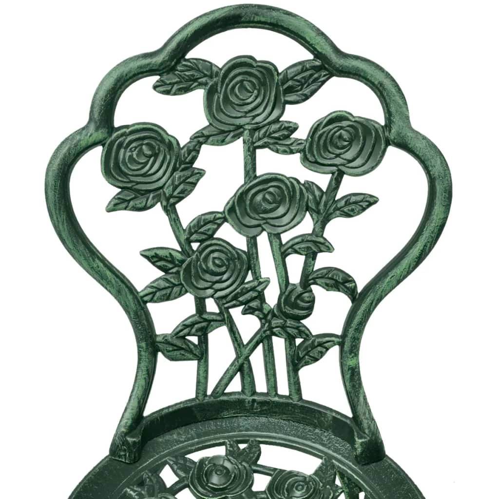 Vidaxl - Ensemble de bistro 3 pcs Aluminium coulé Vert vidaXL 42164 - Imagen 6