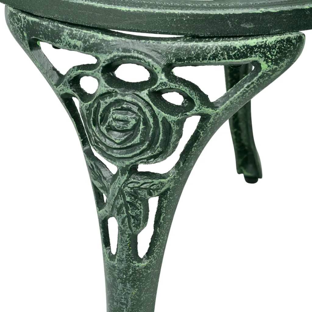 Vidaxl - Ensemble de bistro 3 pcs Aluminium coulé Vert vidaXL 42164 - Imagen 8