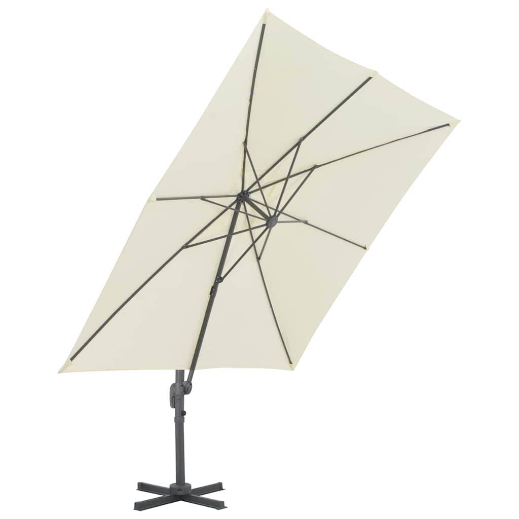 Parasol déporté aluminium sable 300 x 300 x 258 cm, Poids:20.04kg - PANGIVO - Image 3