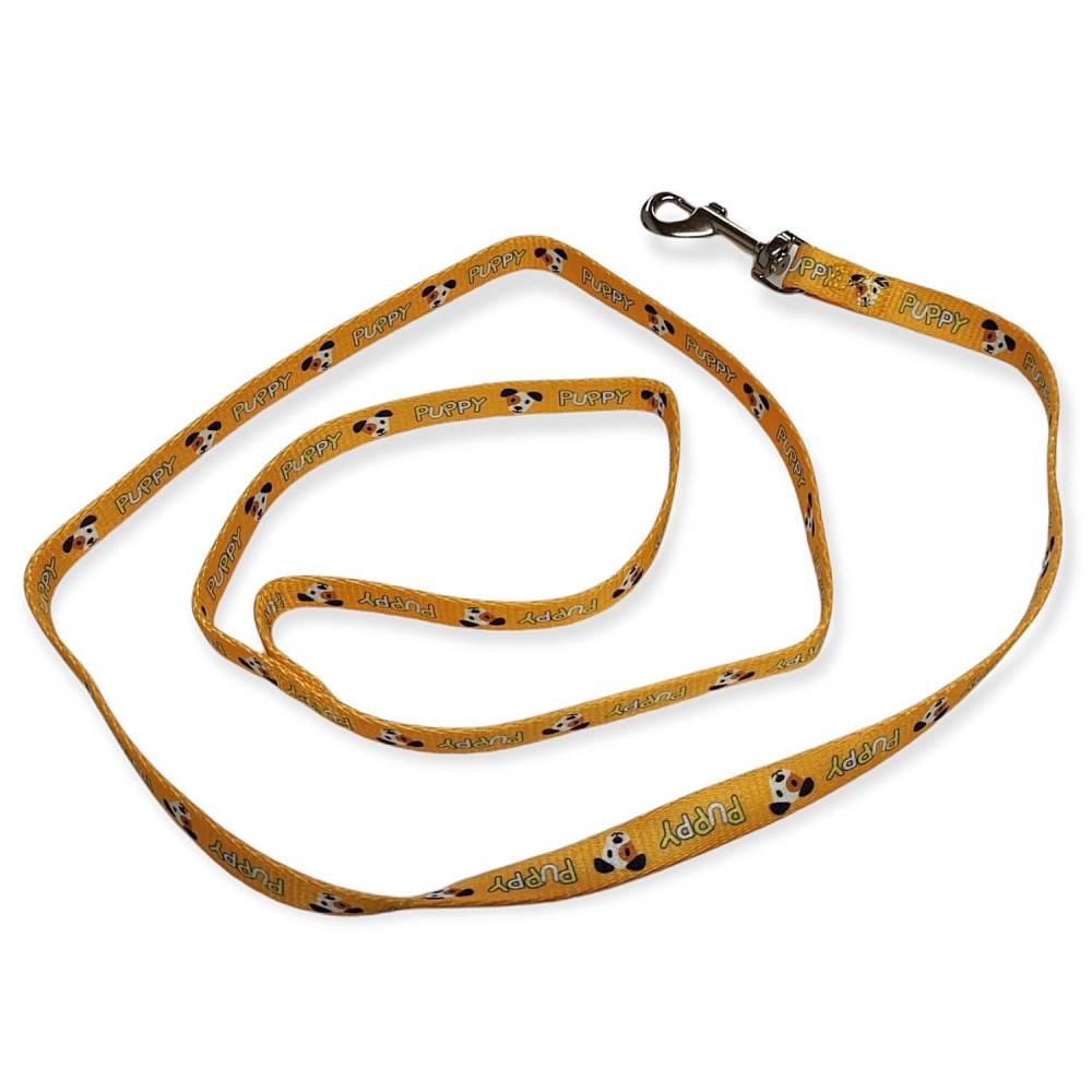 Laisse PUPPY MASCOTTE jaune, 13 mm x 1,20 m pour chiots - Imagen 3