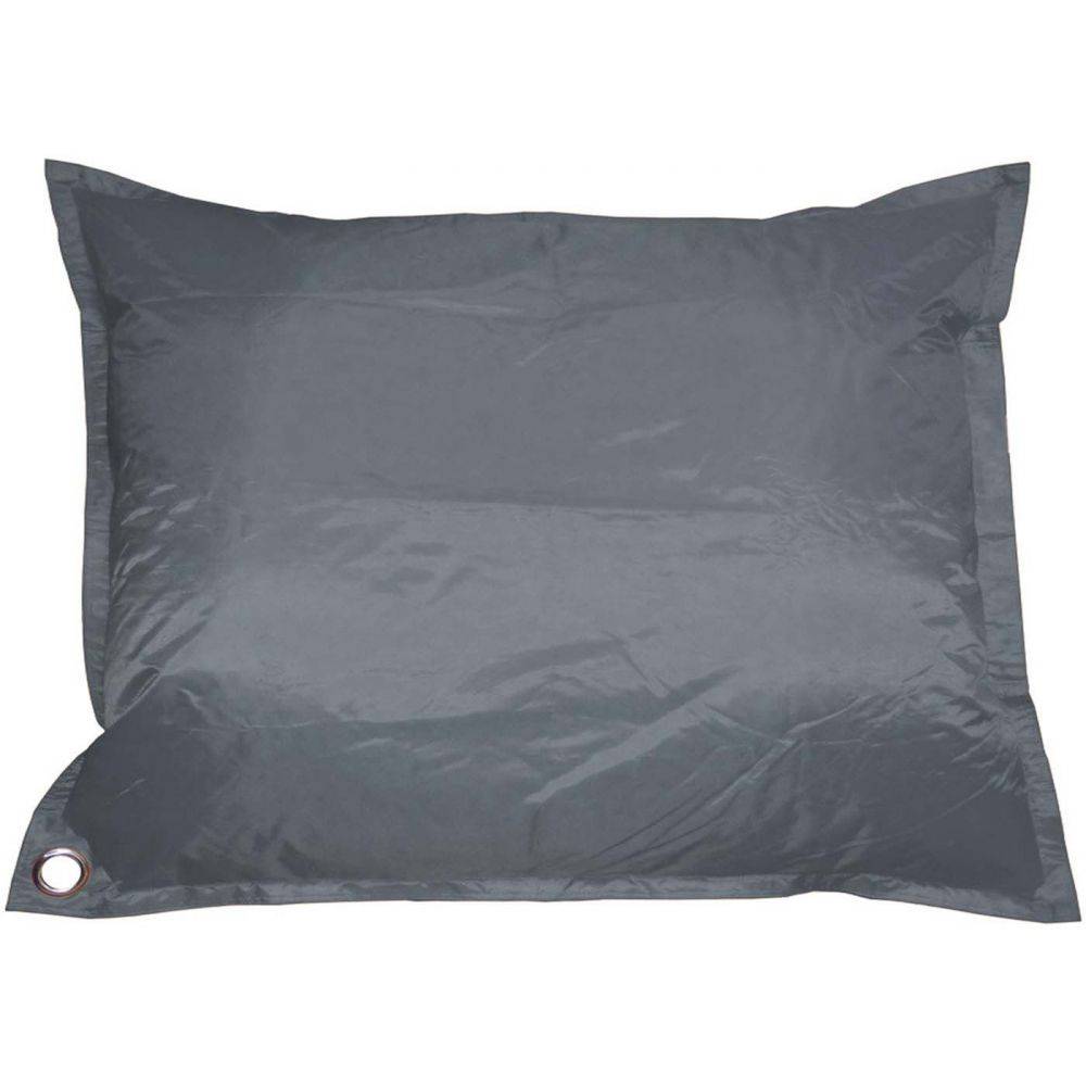 Jardindeco - Grand coussin uni Maxi XL Gris anthracite - Imagen 2