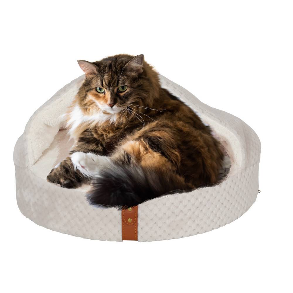 Coussin Cover PALOMA  ø 45 cm x 10 cm. couleur beige pour chat, - Imagen 2