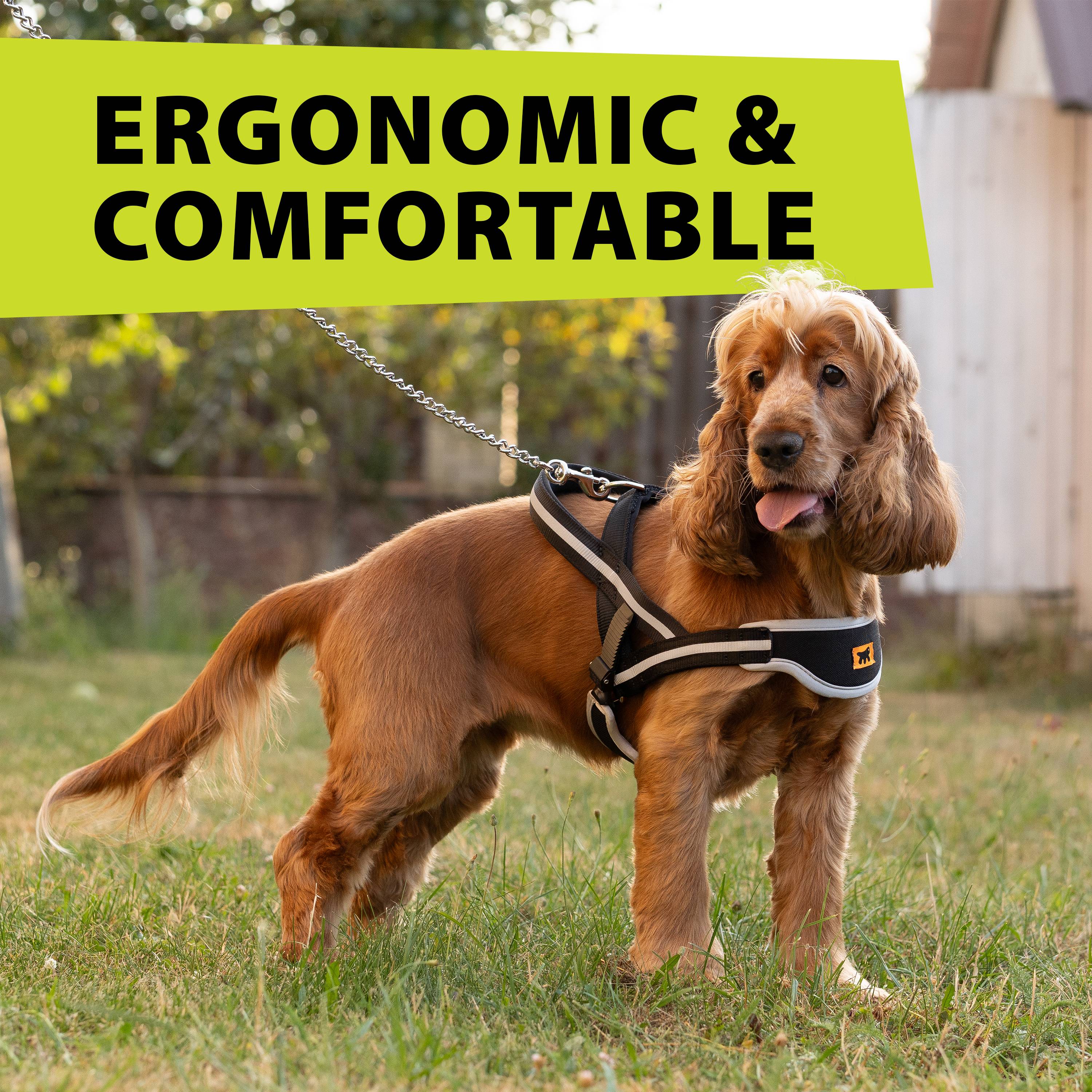 Ferplast - Ferplast Harnais Chien de taille moyenne ERGOCOMFORT NORDIC, Harnais pour chien rembourré, Réfléchissant, Facile à porter et à régler, Dégagement - Imagen 5