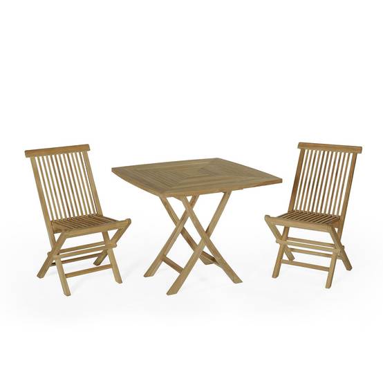 Teck'Attitude - Salon de jardin en teck massif Malo, 2 places - TECK'Attitude - Imagen 1