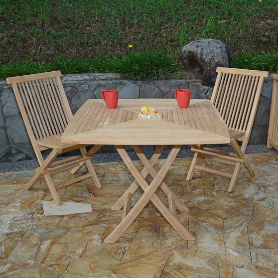Teck'Attitude - Salon de jardin en teck massif Malo, 2 places - TECK'Attitude - Imagen 2