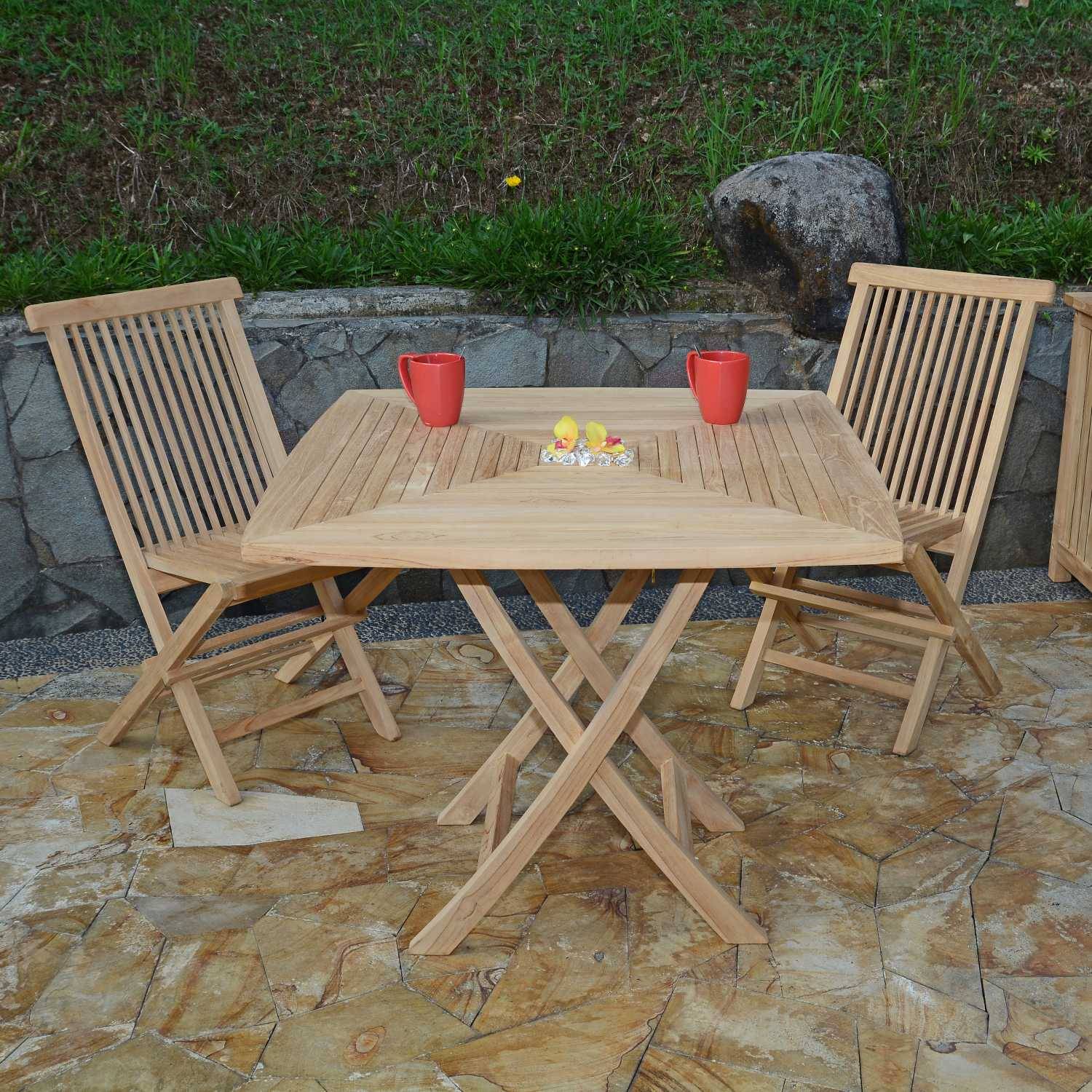 Teck'Attitude - Salon de jardin en teck massif Malo, 2 places - TECK'Attitude - Imagen 2