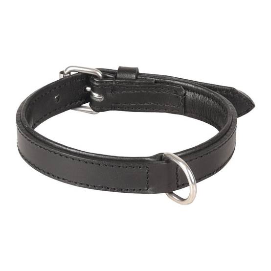Collier Cuir S 26-32 cm ARIZONA noir pour chien. - Image 2
