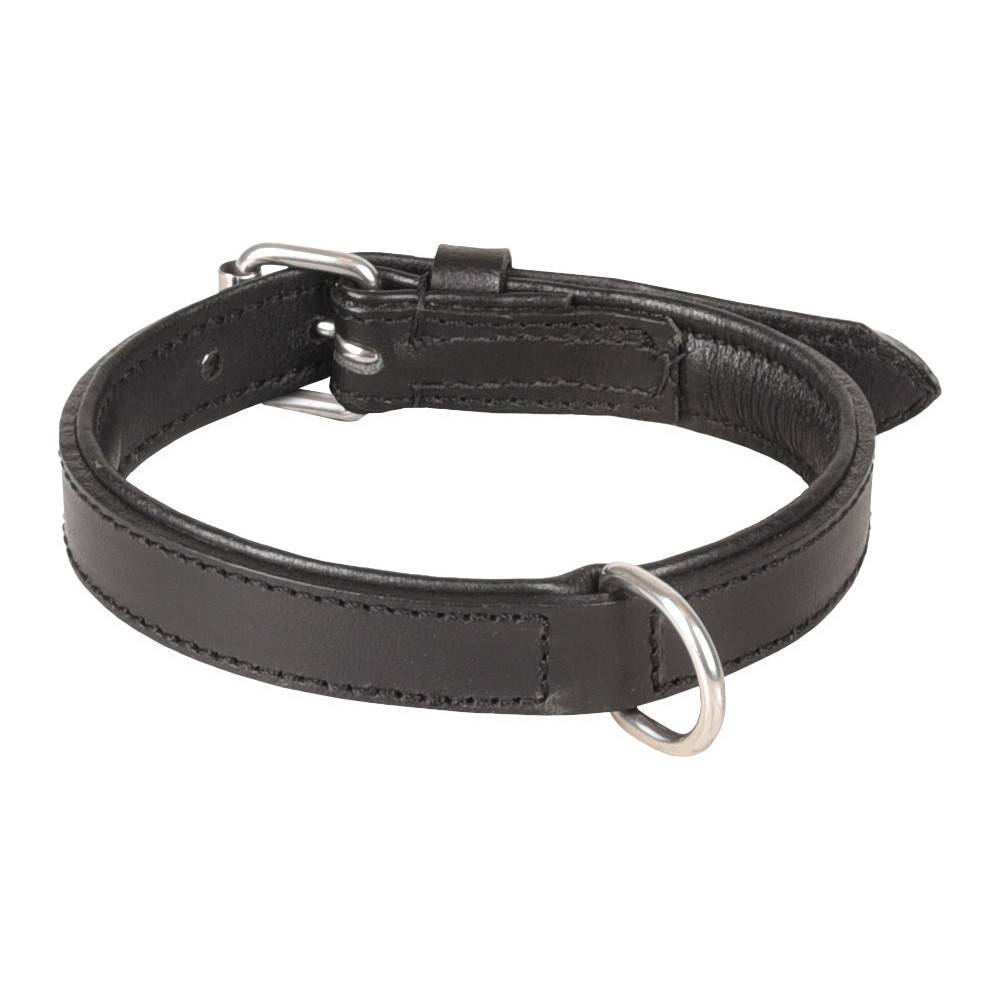 Collier Cuir S 26-32 cm ARIZONA noir pour chien. - Imagen 2