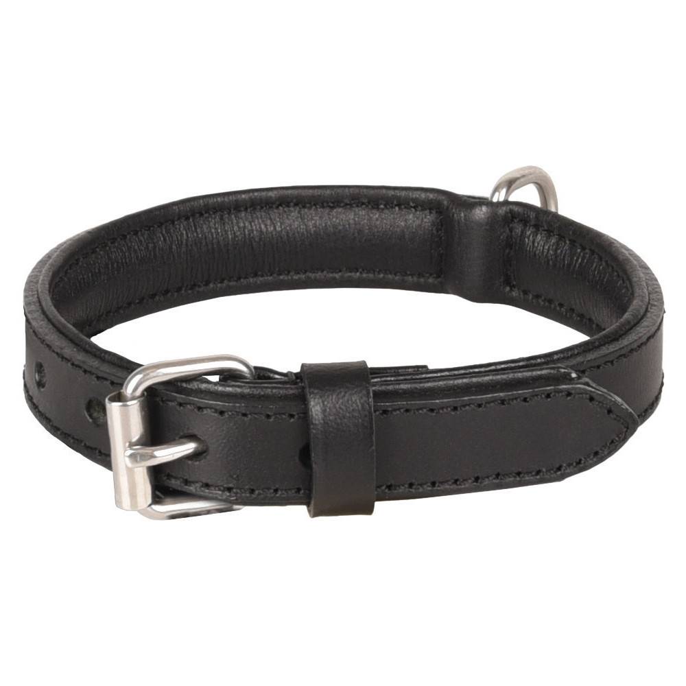 Collier Cuir S 26-32 cm ARIZONA noir pour chien. - Imagen 1