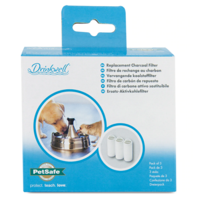 Petsafe - Filtres de rechange Petsafe fontaines Drinkwell Inox 360° - Lot de 3