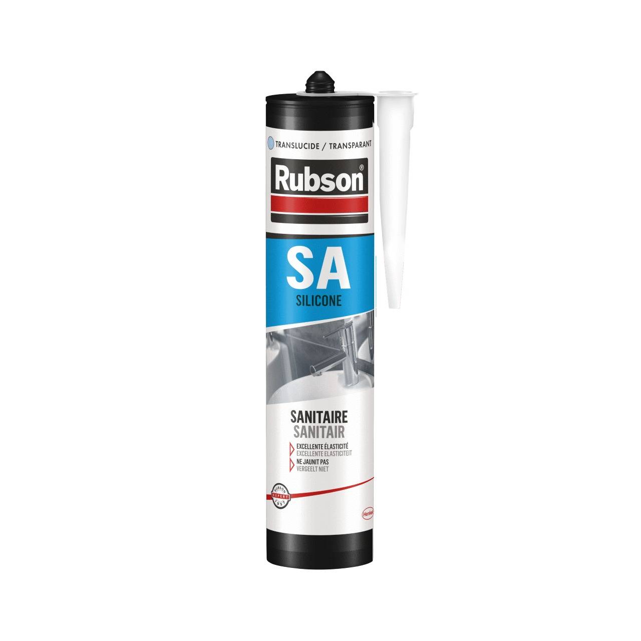 Rubson - Mastic silicone sanitaire translucide 300ml - RUBSON - 165173 - Image 1
