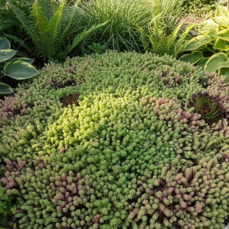 Orpin d'Espagne, Sedum à fleurs Blanche/ - feuillage Persistant - Godet - 5/20 cm - Imagen 2