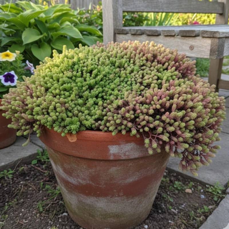 Orpin d'Espagne, Sedum à fleurs Blanche/ - feuillage Persistant - Godet - 5/20 cm - Imagen 3