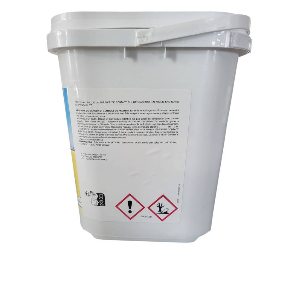 Chlore lent 5kg en galet de 500g - Imagen 2