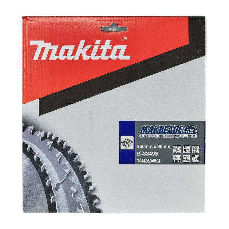 Makita - Lame de scie circulaire MAKITA B-33495, Makblade+ T.C.T, 260 x 30 mm, 48 dents, pour bois Makita - Imagen 2