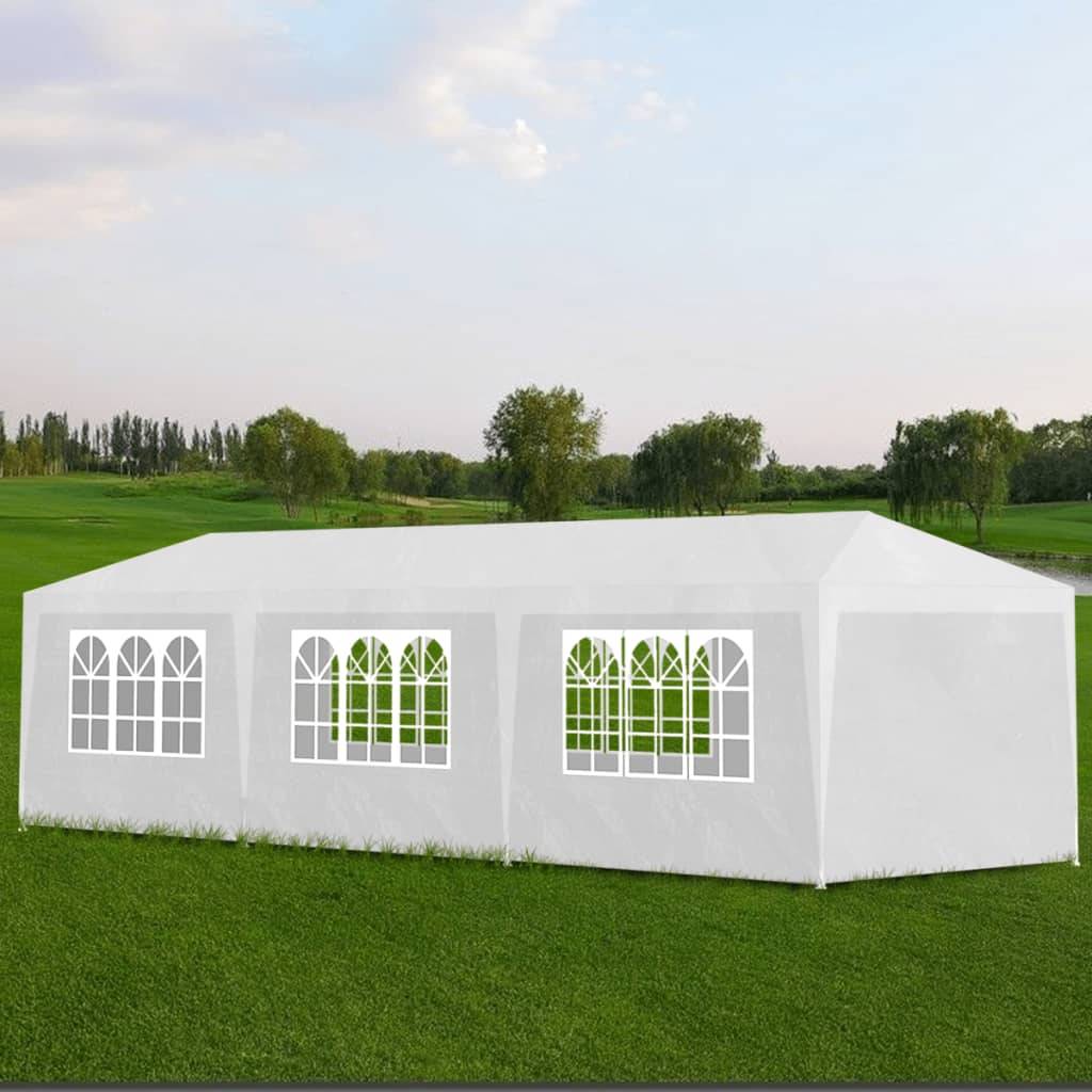Maison Chic - Tonnelle de jardin - Tente de réception 3x9 m Blanc - Meuble Pro - Imagen 2