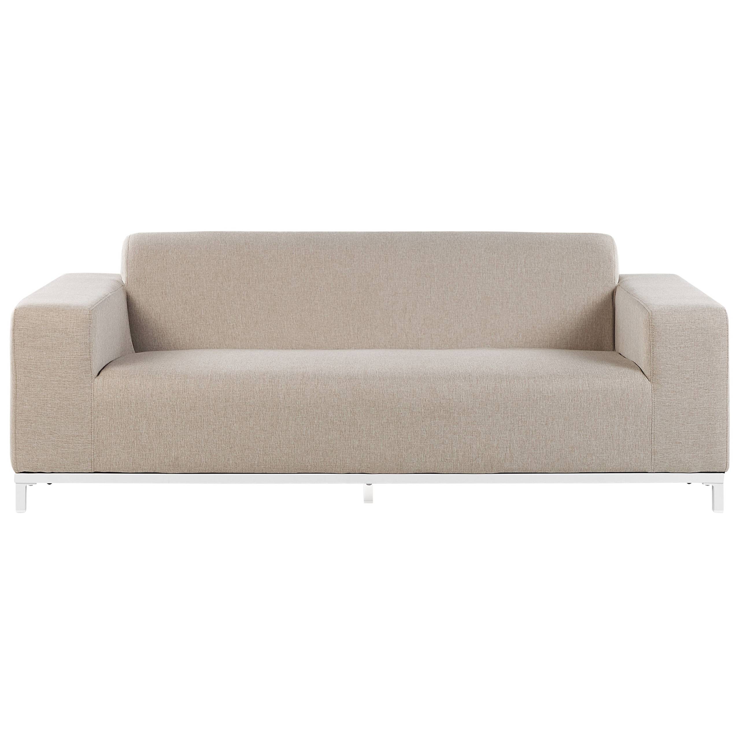 Beliani - Canapé de jardin, 2 Personnes Tissu Beige ROVIGO - Beliani - Imagen 2