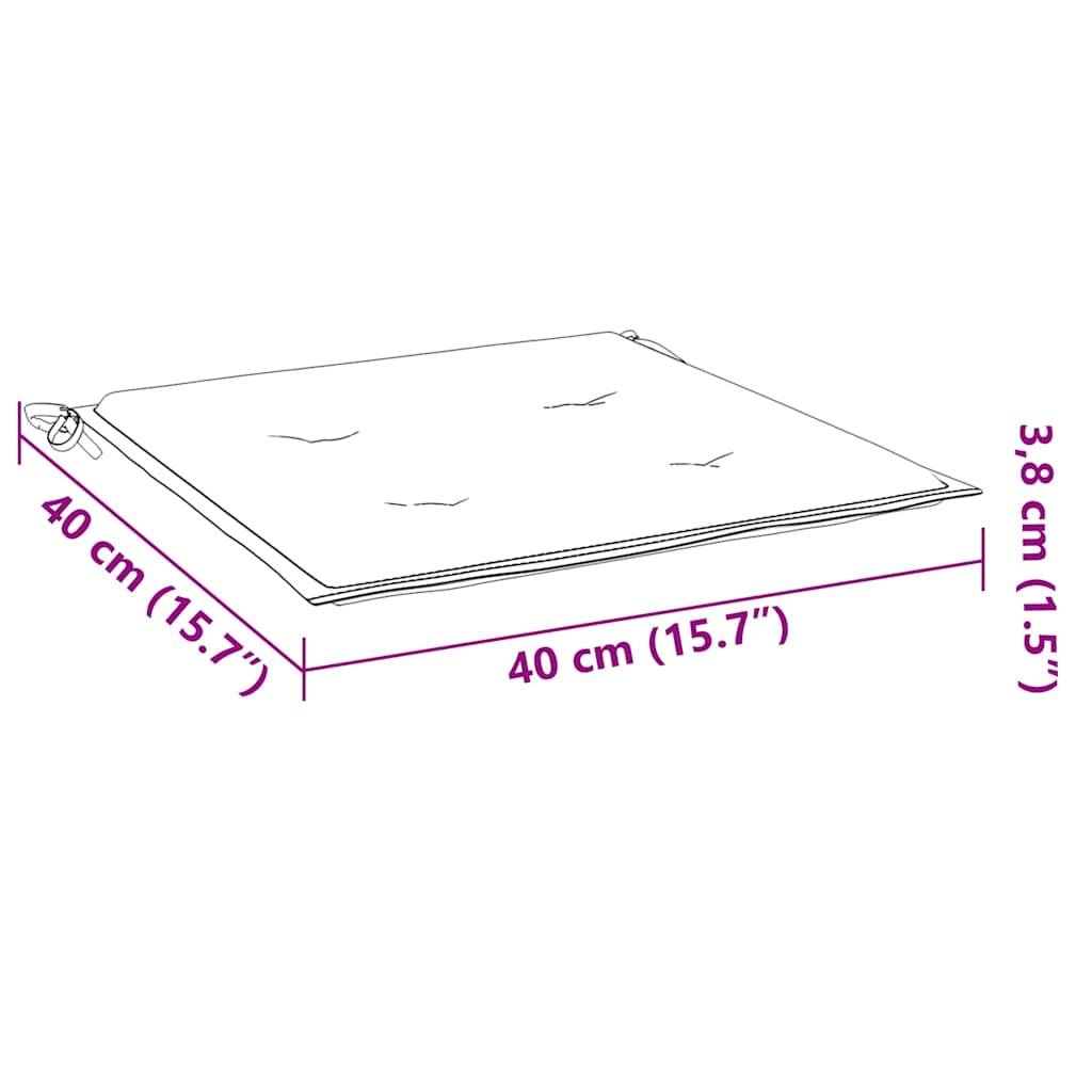 PANGIVO - Coussins de chaise de jardin polyester crème 40 x 40 x 4 cm - PANGIVO - Image 9