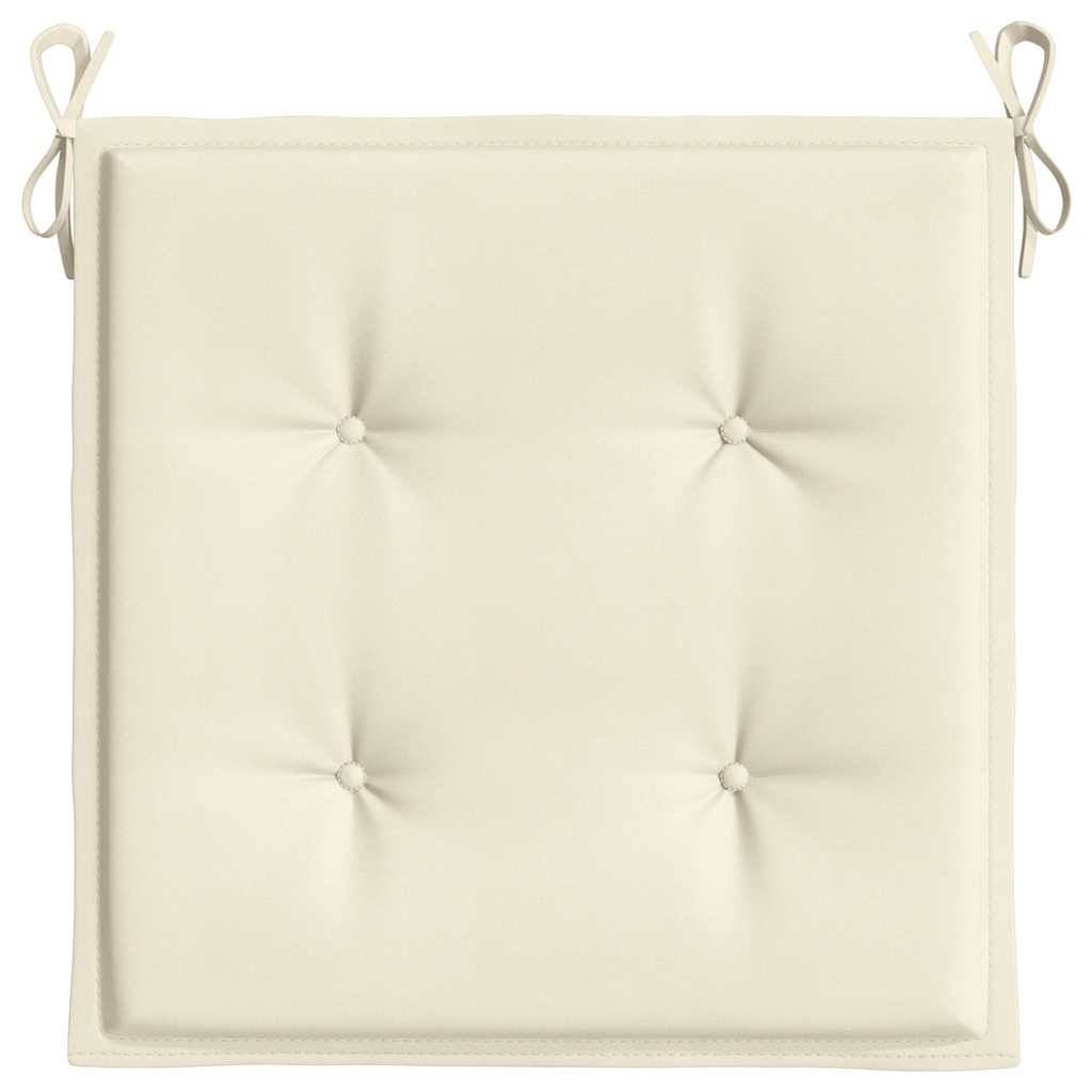 PANGIVO - Coussins de chaise de jardin polyester crème 40 x 40 x 4 cm - PANGIVO - Image 6