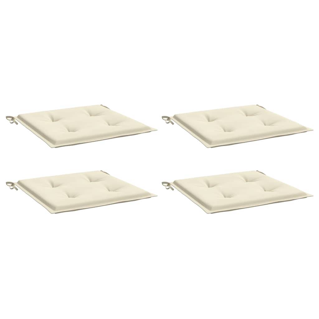 PANGIVO - Coussins de chaise de jardin polyester crème 40 x 40 x 4 cm - PANGIVO - Image 3