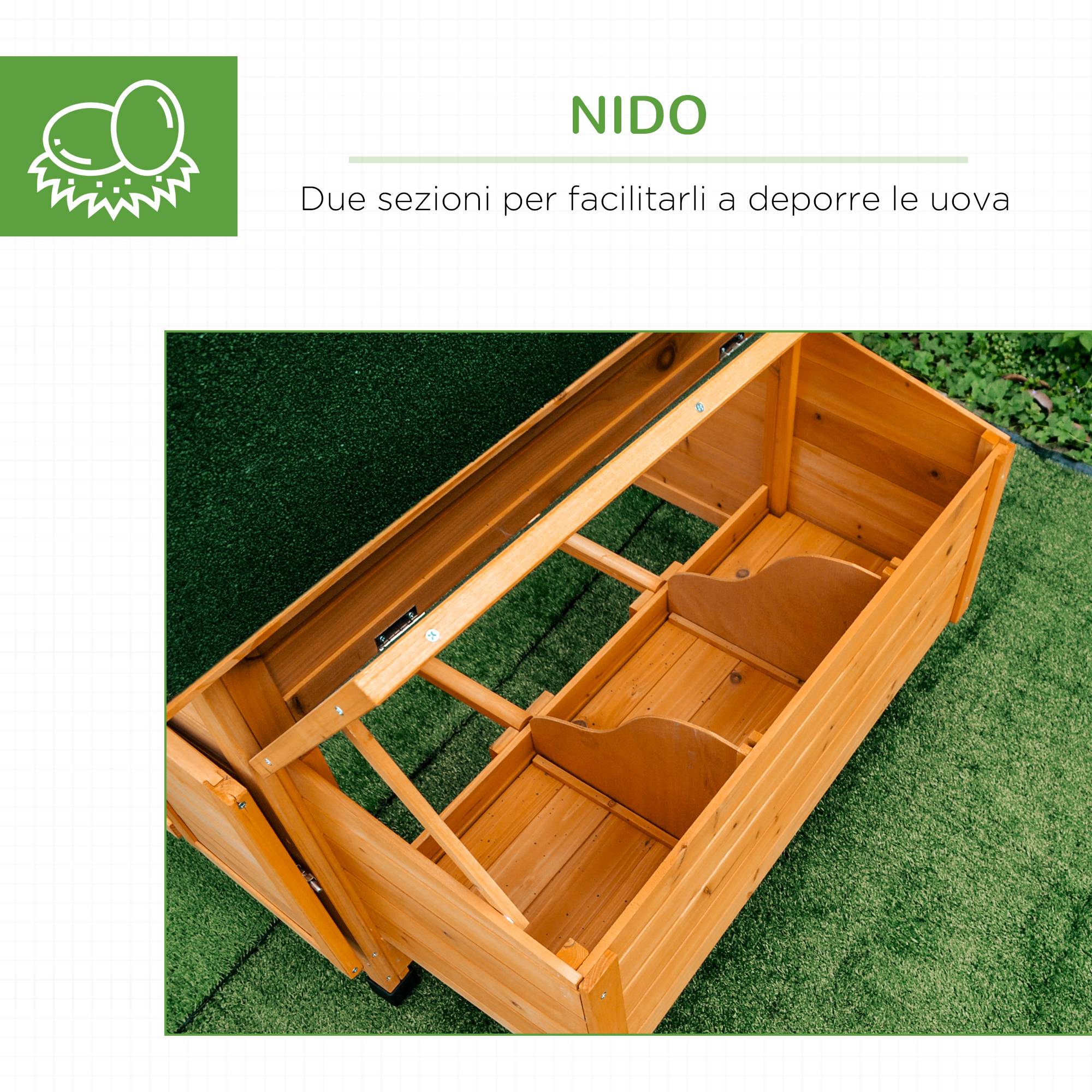 Poulailler bois jardin 2 à 4 poules avec pondoir double toit ouvrant 150x100cm - ComfortXL Outdoor Living - Image 8