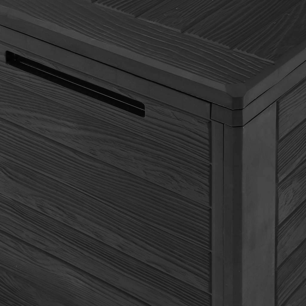 Petite Boîte de Rangement Jardin PP 190L Verrouillable pour Balcon Extérieur Anthracite 78x44x55 cm – ComfortXL Outdoor Living - Image 8