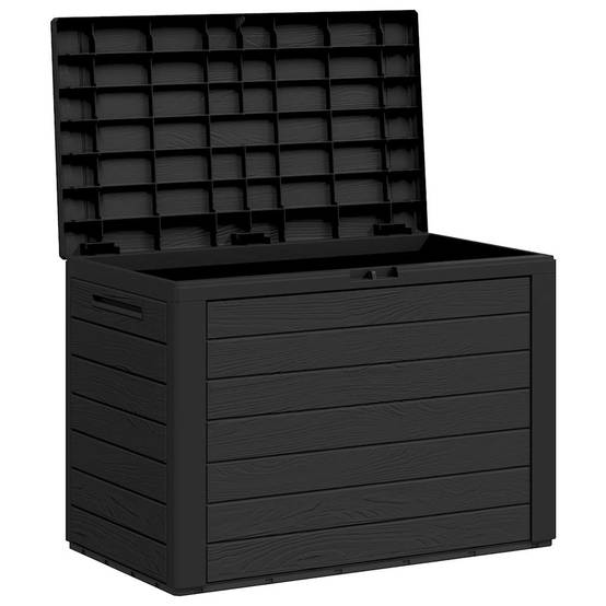 Petite Boîte de Rangement Jardin PP 190L Verrouillable pour Balcon Extérieur Anthracite 78x44x55 cm – ComfortXL Outdoor Living - Image 5