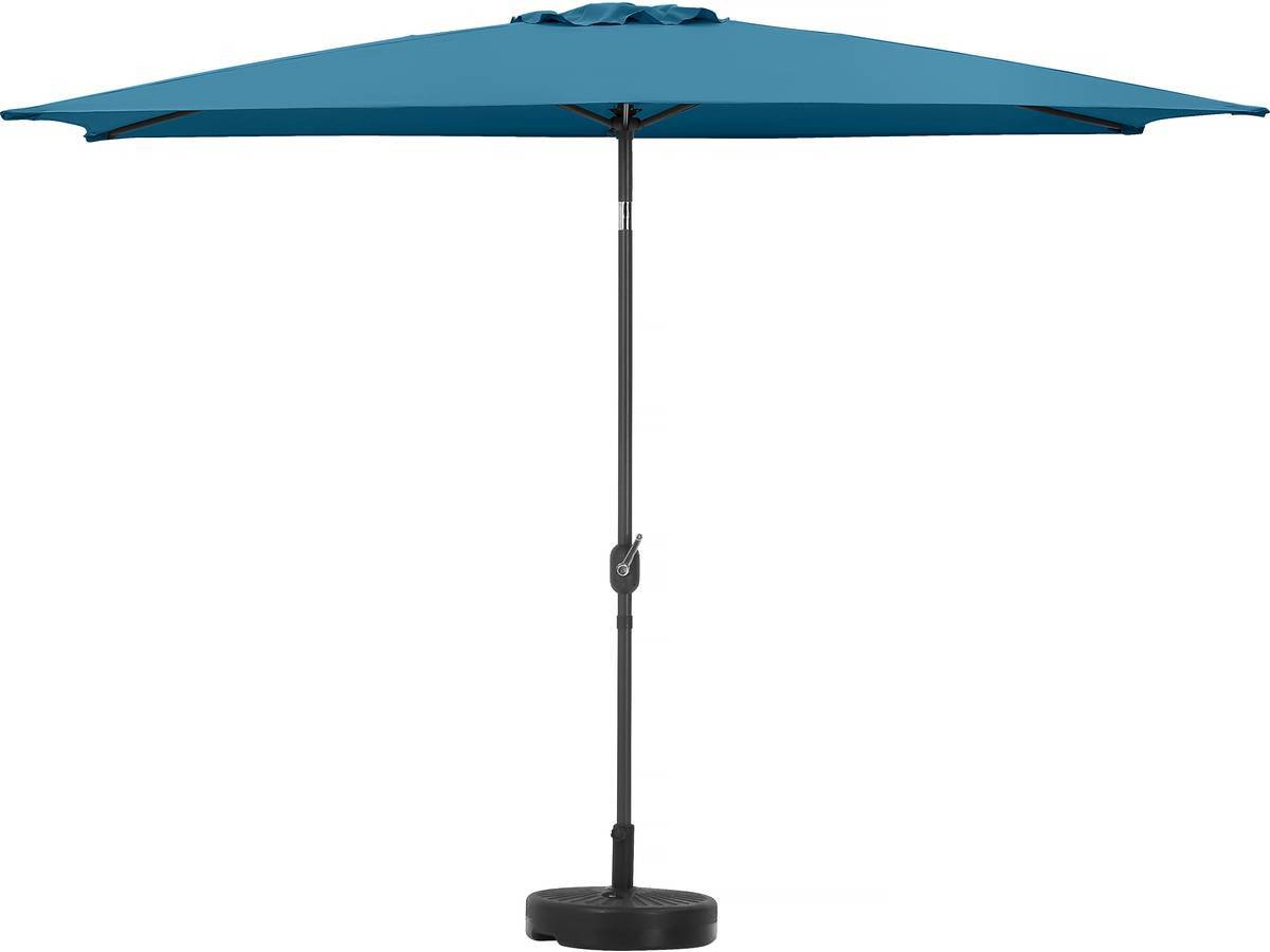 Parasol Jardin "sol 2" - Rectangle - 2 X 3 M - Bleu + Dalles à Lester Incluses -habitat Et Jardin - Imagen 3