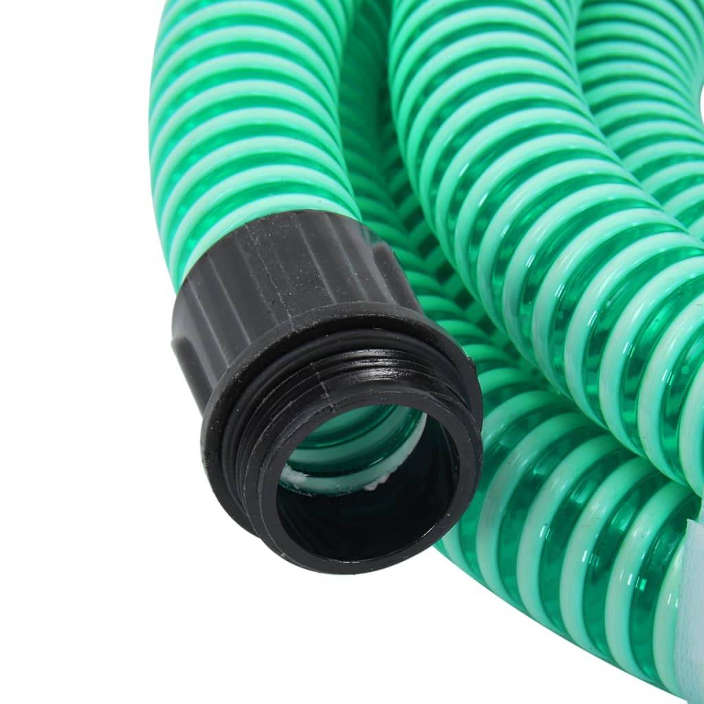 Vidaxl - Tuyau d'aspiration avec raccords en laiton vert 1,1" 7 m PVC vidaXL 151045 - Image 4