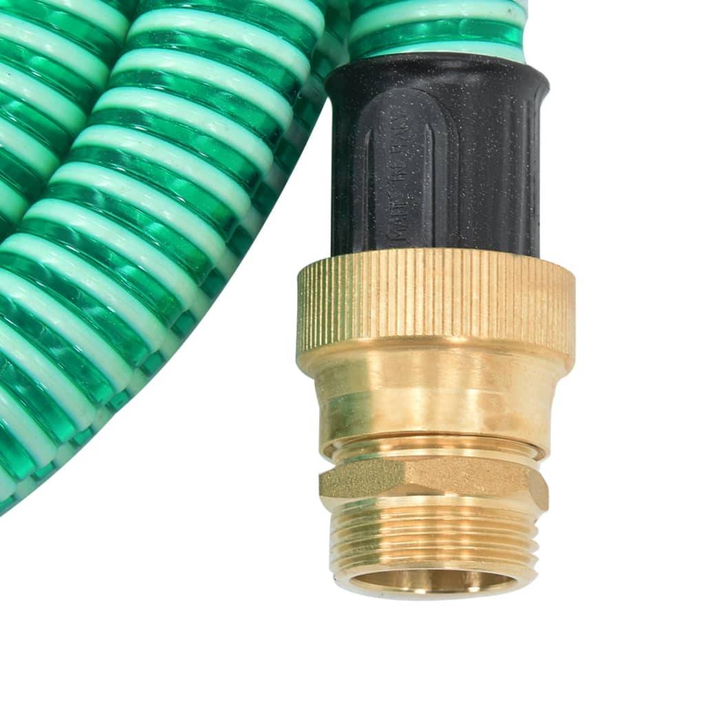 Vidaxl - Tuyau d'aspiration avec raccords en laiton vert 1,1" 7 m PVC vidaXL 151045 - Image 6