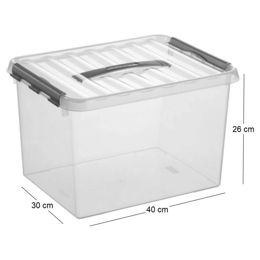 Sunware - Boîte de rangement en plastique Q-line 22 litres - Imagen 4