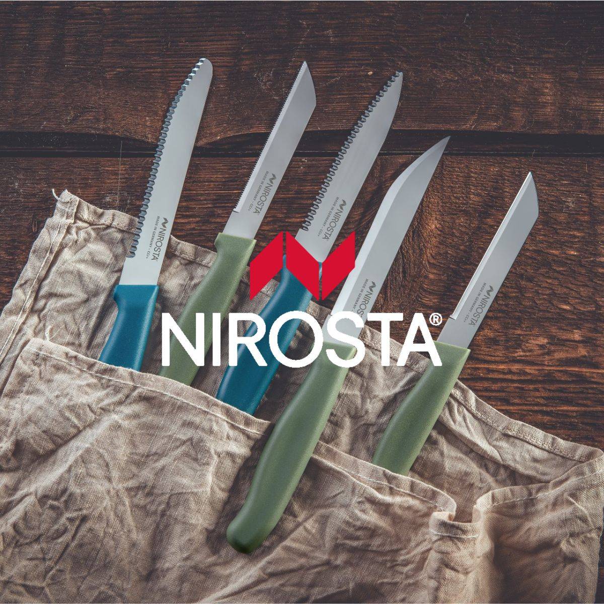 Couteau de cuisine lame crantée 21,5 cm Nirosta Elemental - Image 7